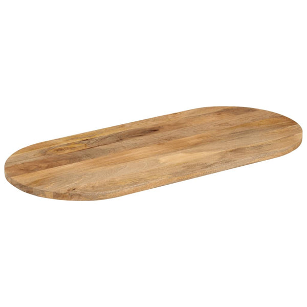 Tischplatte Oval 140x60 cm Mango Massivholz