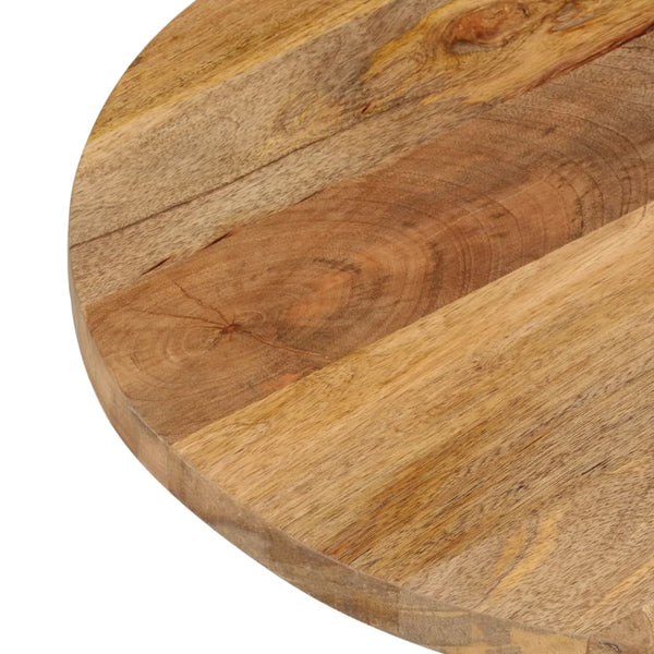 Massivholz Tischplatte Mango Oval 100x40 cm