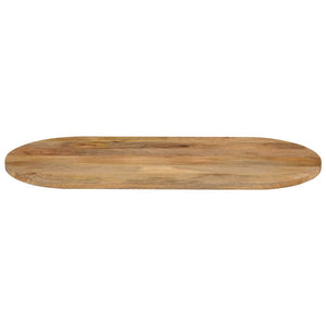 Ovale Tischplatte Mango Massivholz 100x50 cm