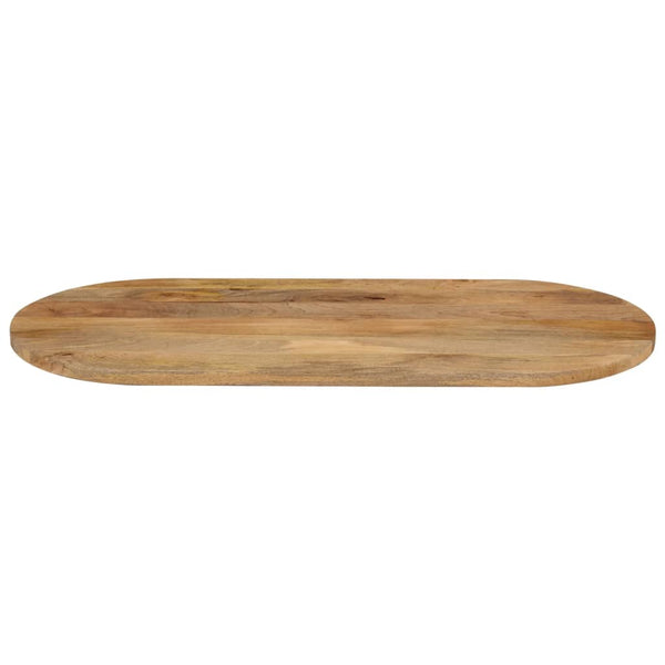 Massivholz Tischplatte Mango Oval 120x50 cm