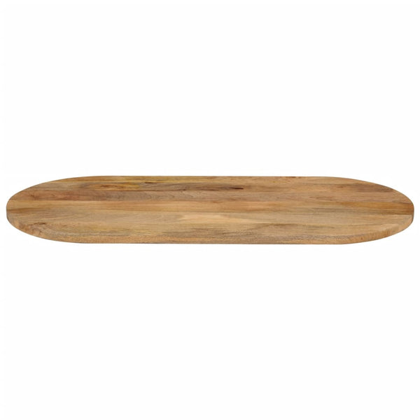 Massivholz Mango Tischplatte Oval 120x60 cm
