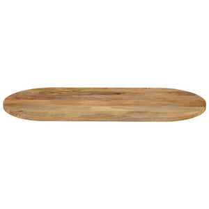 Tischplatte Oval 140x60 Mango Massivholz