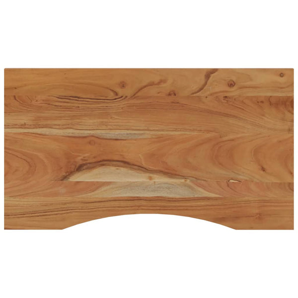 Akazie Schreibtischplatte 90x50 cm Massivholz