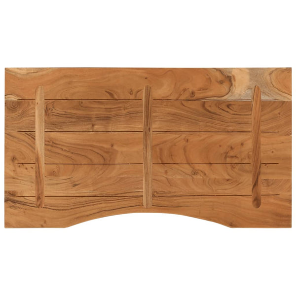 Massivholz Akazie Schreibtischplatte 100x50 cm