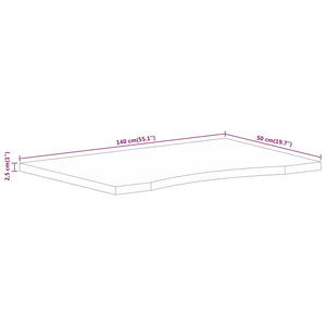 Massivholz Mango Schreibtischplatte 140x50 cm