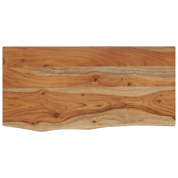 Akazie Wandregal 40x20 cm Massivholz Baumkante