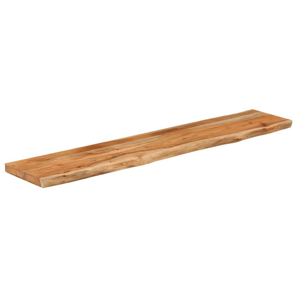 Massivholz Wandregal Akazie 110cm Baumkante