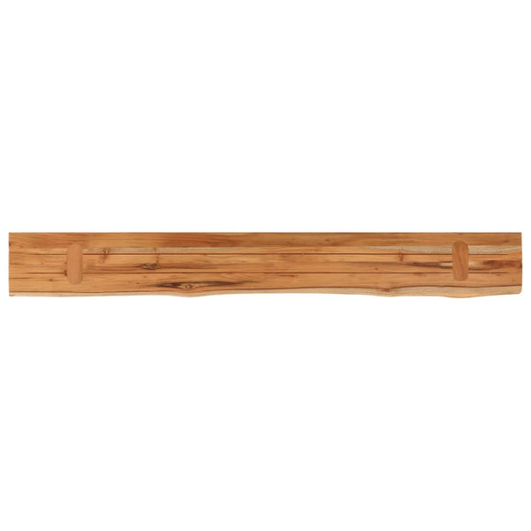 Akazie Wandregal 140cm mit Baumkante
