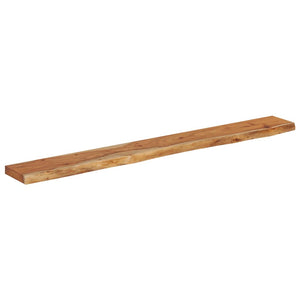 vidaXL Wall Shelf 160x20x2.5 cm Rectangular Solid Acacia Wood Live Edge