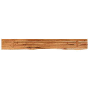 vidaXL Wall Shelf 160x20x2.5 cm Rectangular Solid Acacia Wood Live Edge