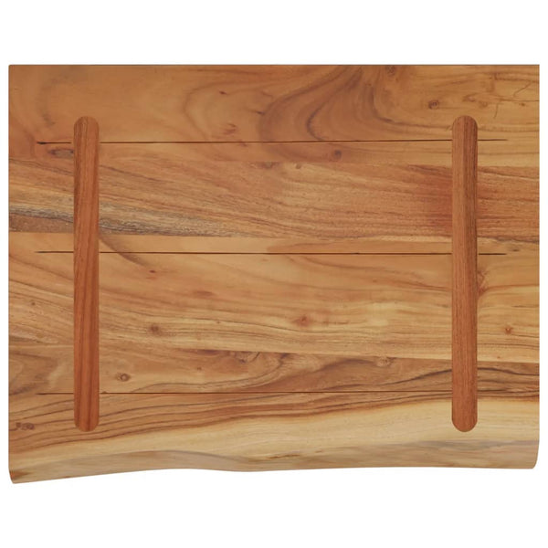 Akazie Wandregal 40x30 cm Massivholz Baumkante