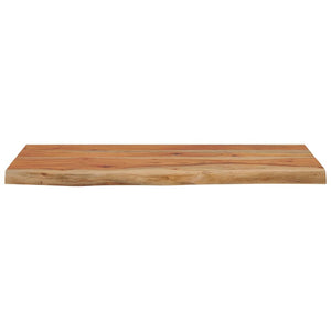 Wandregal Akazie 60x30 cm Massivholz Baumkante