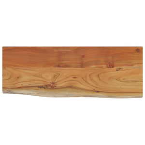 Wandregal Akazie 80x30 cm Massivholz Baumkante