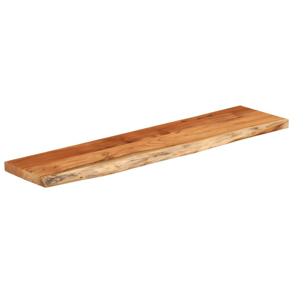 Akazie Wandregal 120 cm mit Baumkante