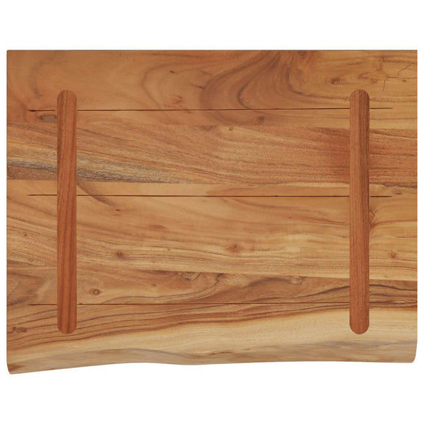 Wandregal Akazie 50x40 cm Massivholz Baumkante