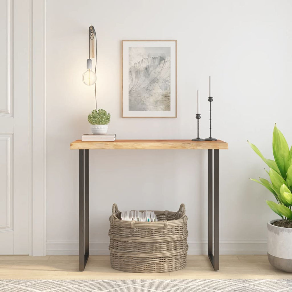 Massivholz Akazie Tischplatte 80x40 cm