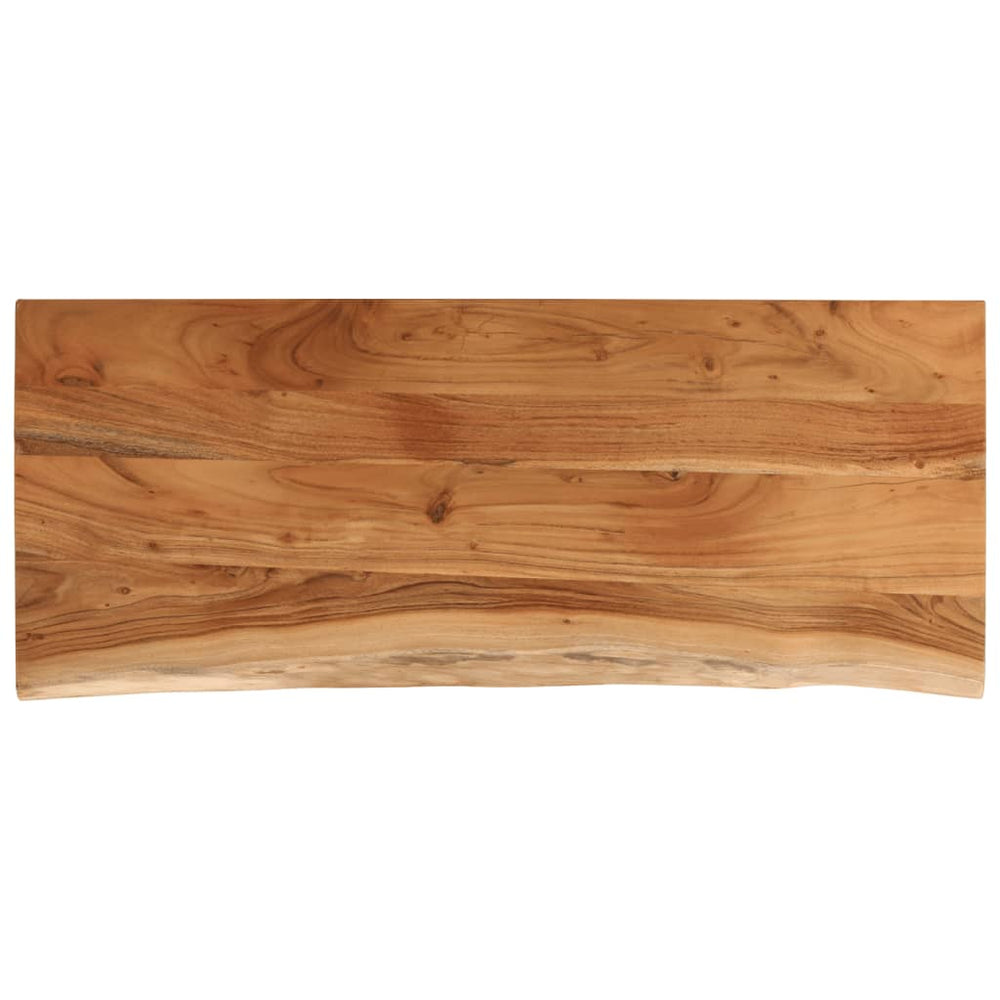vidaXL Table Top 110x40x2.5 cm Rectangular Solid Acacia Wood Live Edge
