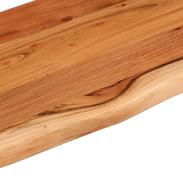 Wandregal Akazie 60x20 cm Massivholz Baumkante