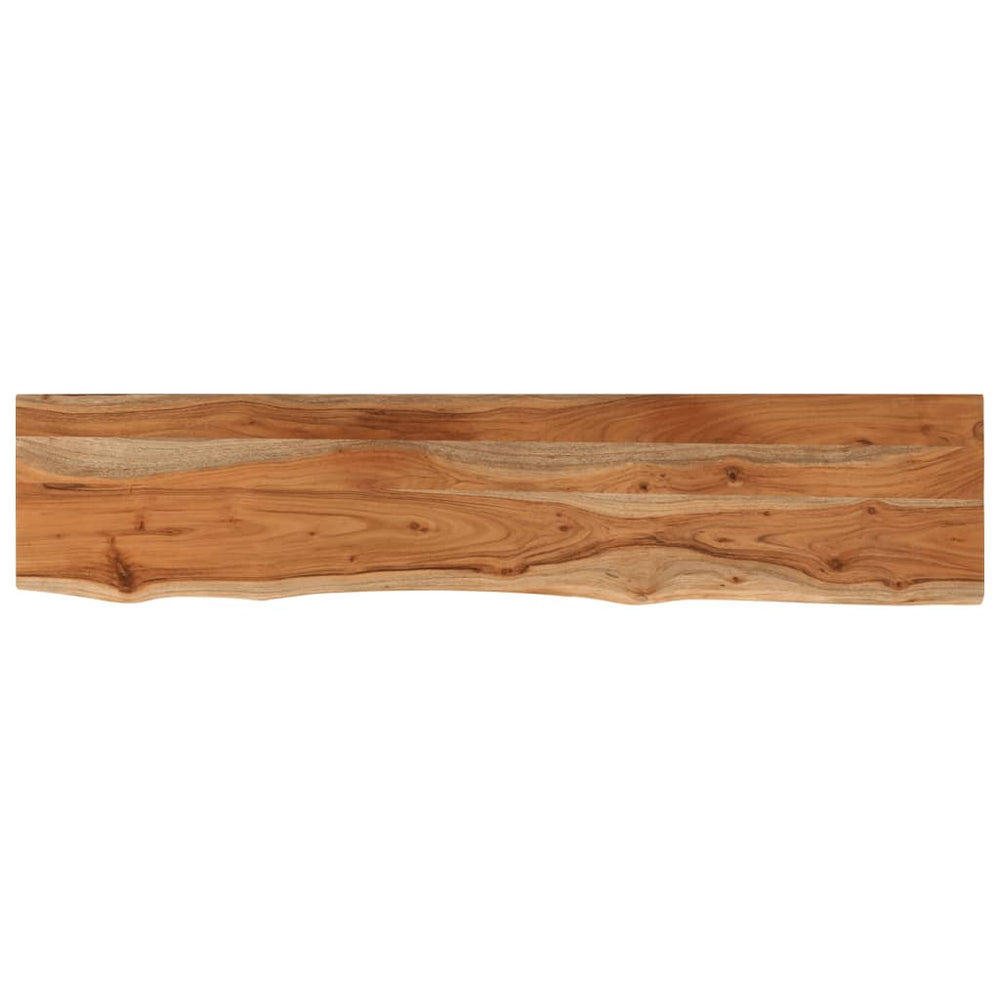 Massivholz Wandregal Akazie 100cm mit Baumkante