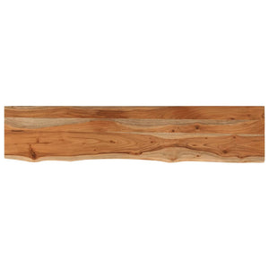 Massivholz Wandregal Akazie 100cm mit Baumkante