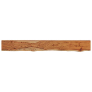 Wandregal Akazie Massivholz 140cm Baumkante