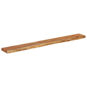 Wandregal Akazie Massivholz 140cm Baumkante