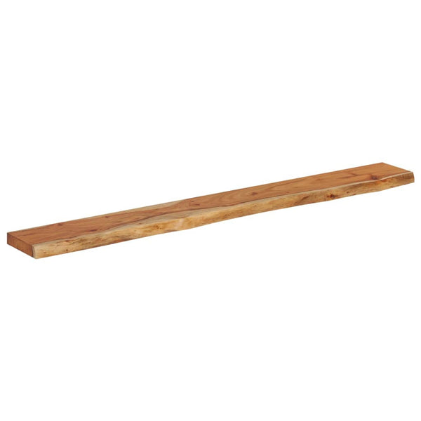 Wandregal Akazie Massivholz 140cm Baumkante
