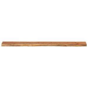 Wandregal Akazie Massivholz 140cm Baumkante