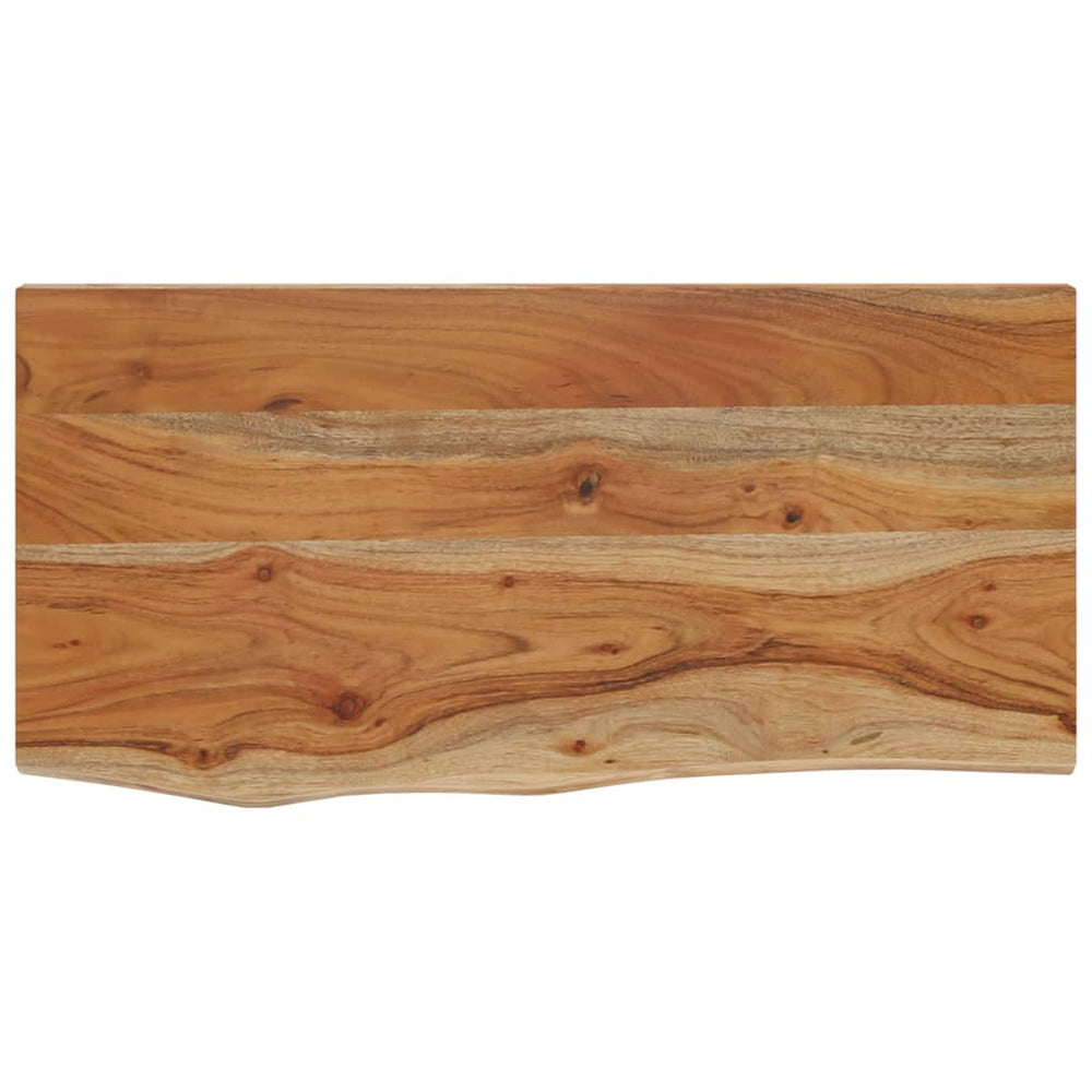 Wandregal Akazie 60x30 cm Massivholz Baumkante