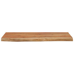Wandregal Akazie 60x30 cm Massivholz Baumkante