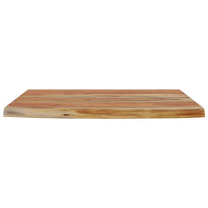 Wandregal Akazie 60x40 cm Massivholz Baumkante