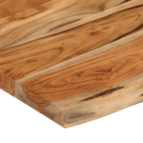 vidaXL Wall Shelf 70x40x3.8 cm Rectangular Solid Acacia Wood Live Edge