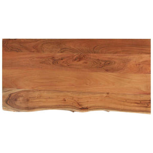 Massivholz Akazie Tischplatte 80x40 cm Baumkante