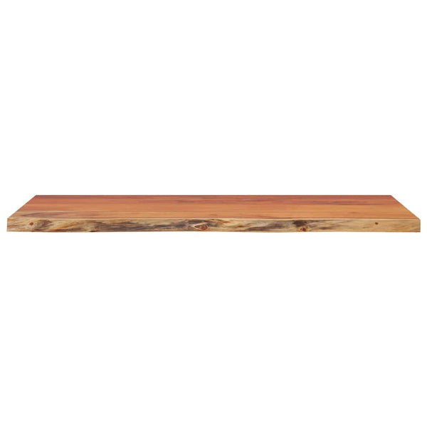 Massivholz Akazie Tischplatte 80x40 cm Baumkante