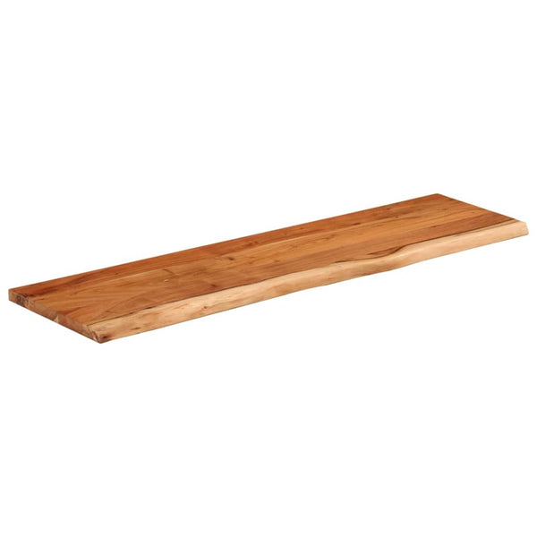 Akazie Tischplatte 120x40cm Massivholz Baumkante