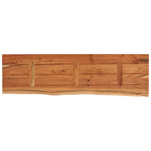 Akazie Tischplatte 120x40cm Massivholz Baumkante