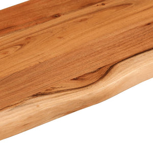 Akazie Tischplatte 120x40cm Massivholz Baumkante