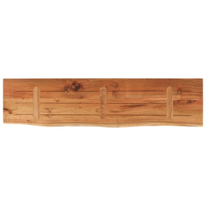 Akazie Tischplatte 160x40 cm Massivholz Baumkante