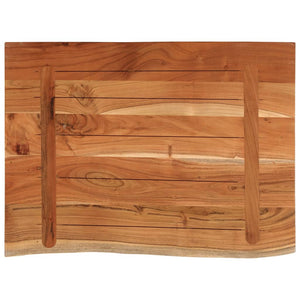 vidaXL Plan de toilette 80x60x3,8 cm Rectangulaire Bois d'acacia Massif