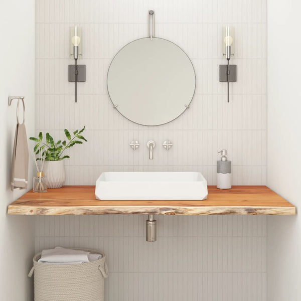 vidaXL Plan de toilette 100x60x3,8 cm Rectangulaire Bois d'acacia massif