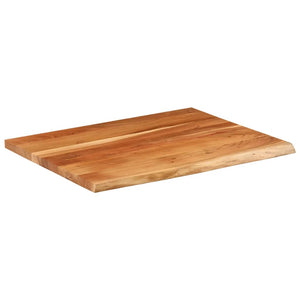 Massivholz Akazie Schreibtischplatte 90x80 cm Baumkante