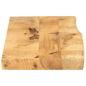 Massivholz Tischplatte Baumkante 100x20 cm Mango