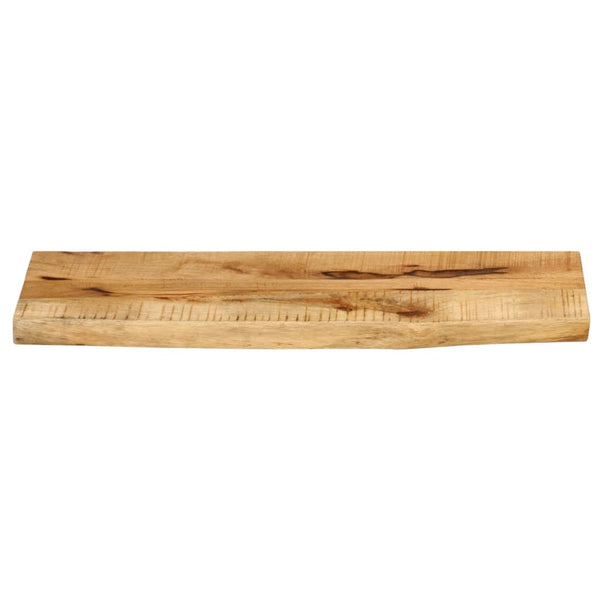 Massivholz Tischplatte Baumkante 80x30 cm Mango