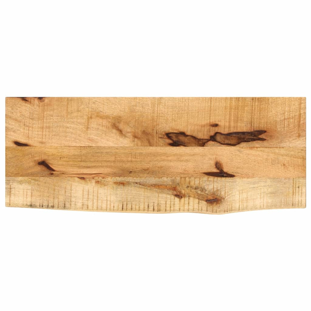 vidaXL Plateau de table 90x30x2,5 cm bords naturels en bois de manguier massif brut