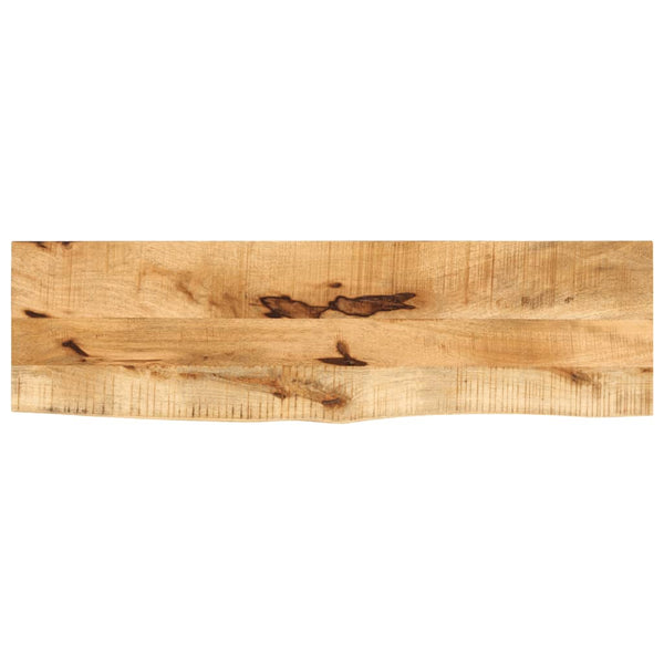 Massivholz Tischplatte Baumkante 120x30 cm
