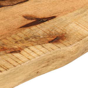 Tischplatte Baumkante 80x40 cm Mango Massivholz