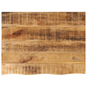 Massivholz Tischplatte 90x60 Mangoholz Baumkante