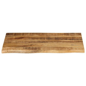 Massivholz Tischplatte 90x60 Mangoholz Baumkante