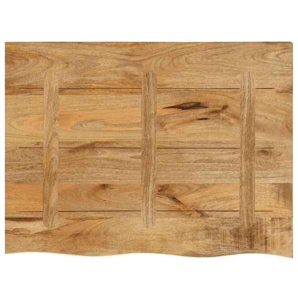 Massivholz Tischplatte 90x60 Mangoholz Baumkante
