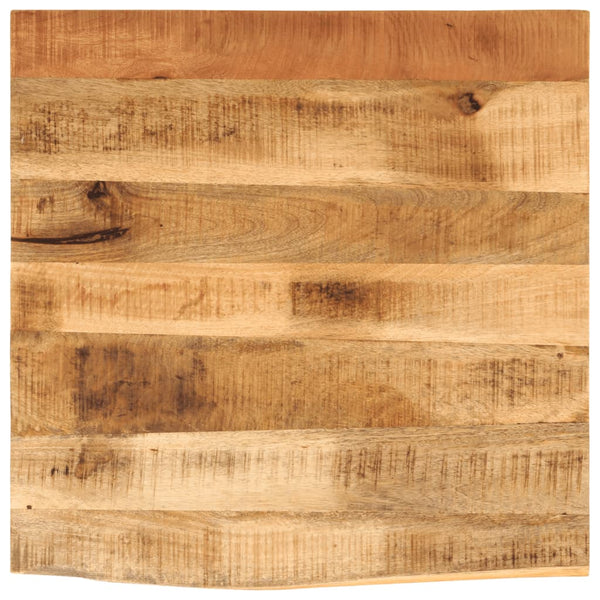 Tischplatte 80x80 cm Mango Massivholz Baumkante